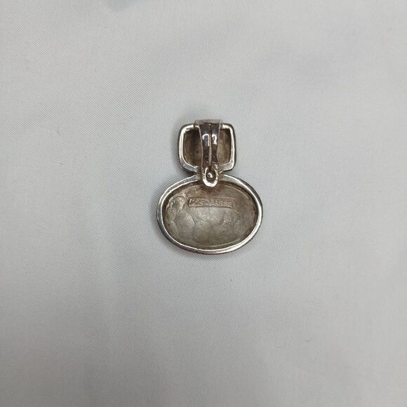 Barse 925 Sterling Silver Pendant 9g Vintage 80's Signed 1.25" - Picture 2 of 6